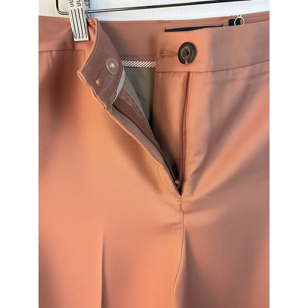 Wildfang Empower Trouser Womens Size 6 Rose Brown Tapered Straight Leg Workwear - Picture 2 of 10